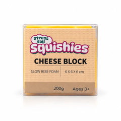 Cheese Cube Petroleum Jelly Squishy Fidget Toy (1pc)