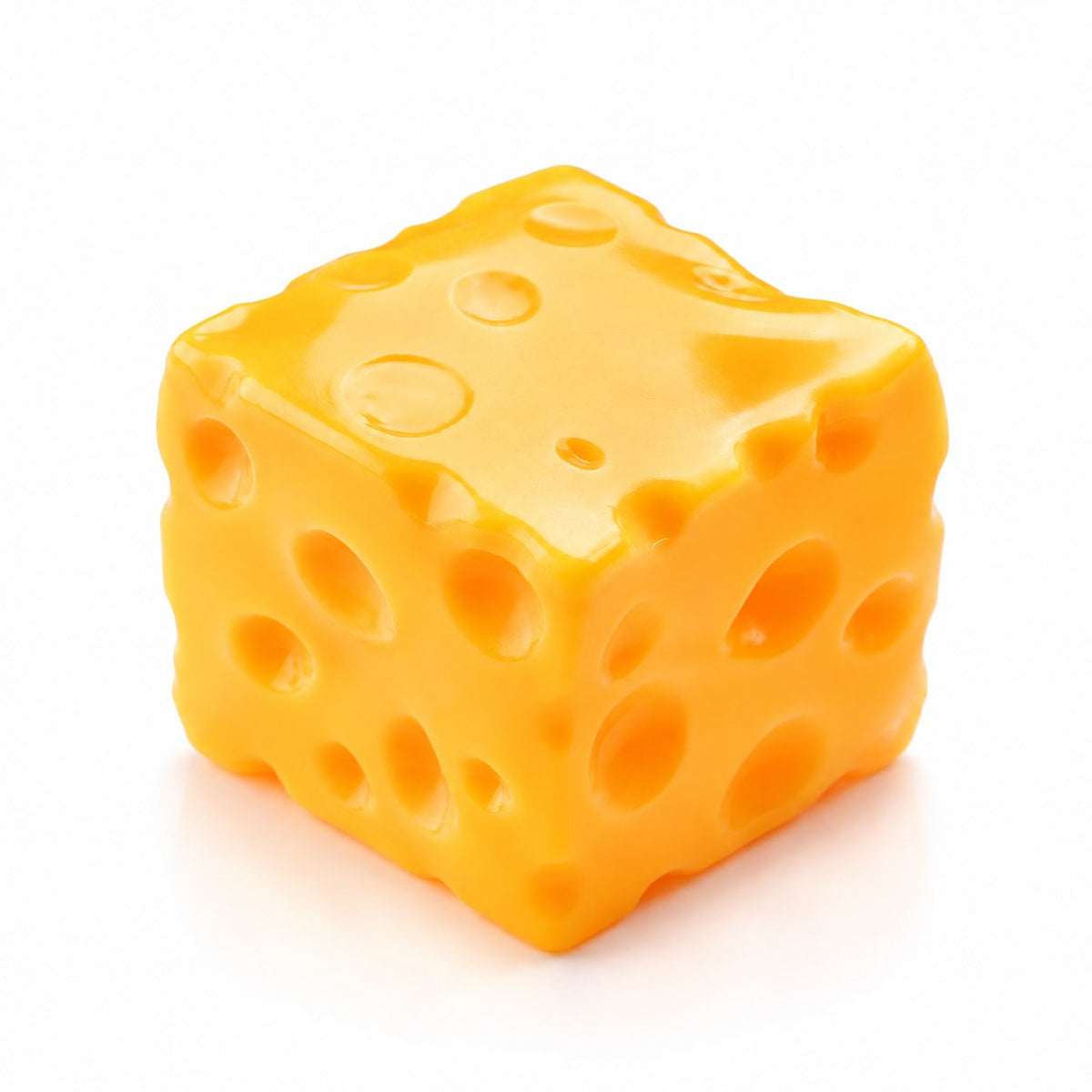 Cheese Cube Petroleum Jelly Squishy Fidget Toy (1pc)