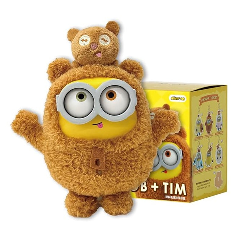 52TOYS x Minions: Bob & Tim Better Together Series Plush Keychain Blind Box (1pc)