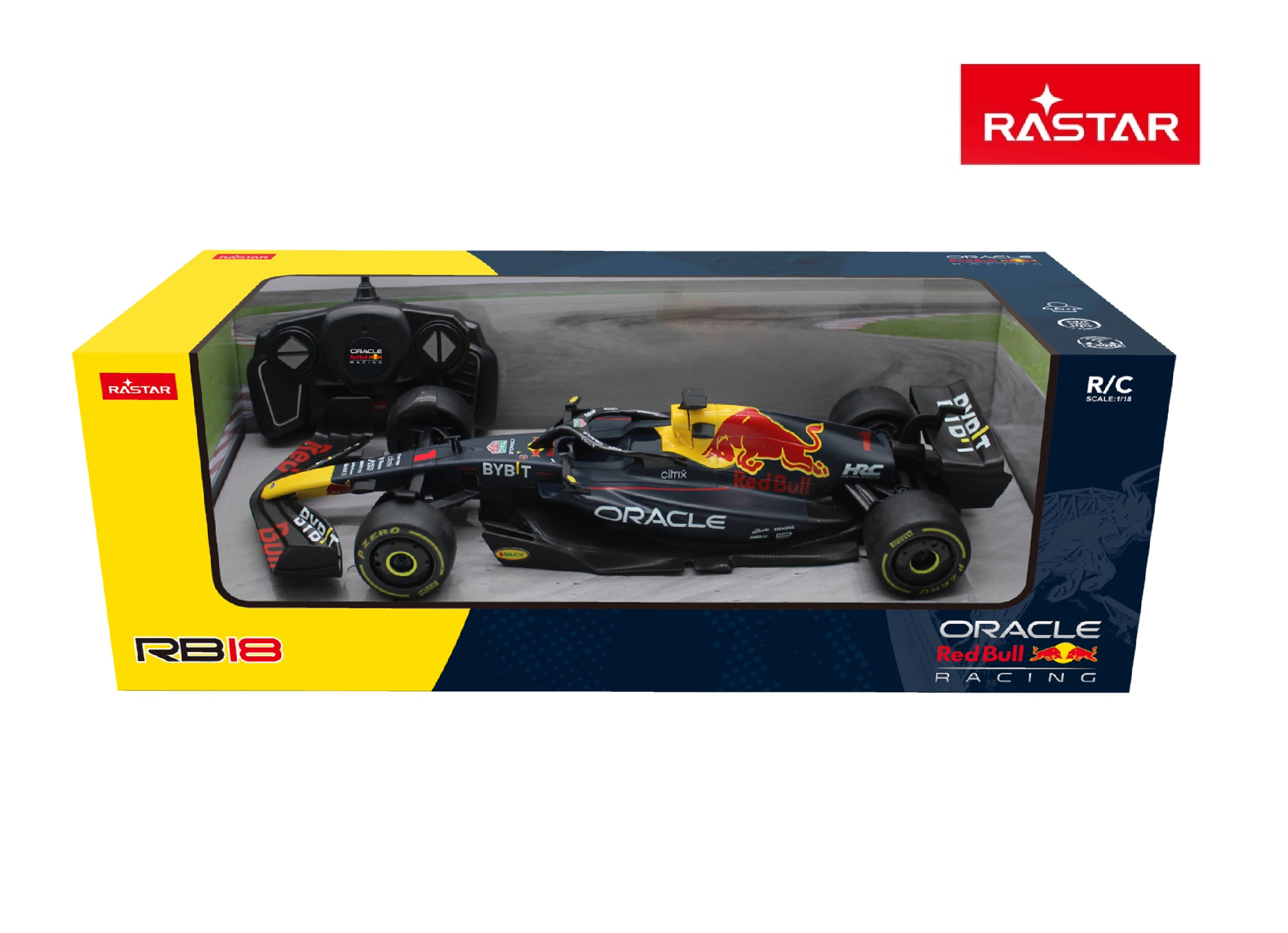 Rastar RC 1:18 Oracle Red Bull Racing RB18 – Remote Control Formula 1 Car Simple Rastar 