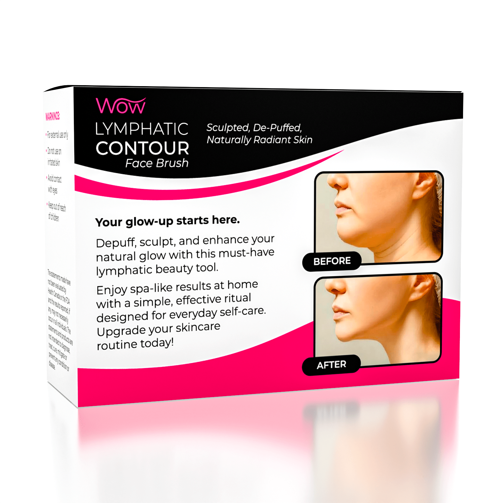 WOW Lymphatic Contour Face Brush For De-Puffed & Radiant Skin Simple WOW Beauty 