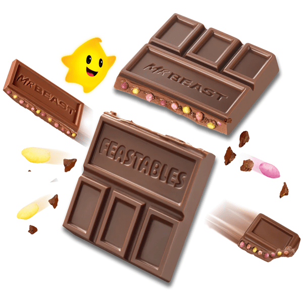 MrBeast Feastables Super Mario Galaxy Crunch Chocolate (60g) – Limited Edition Crispy Chocolate Bar Simple MrBeast 