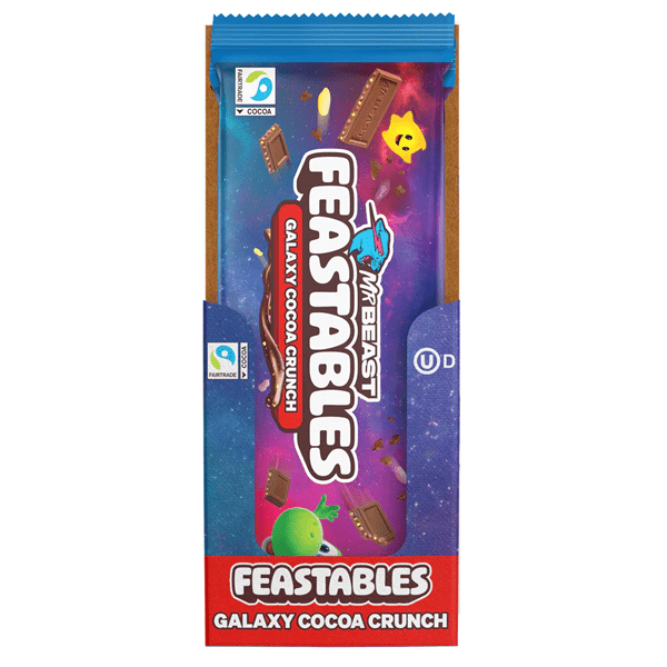 MrBeast Feastables Super Mario Galaxy Crunch Chocolate (60g) – Limited Edition Crispy Chocolate Bar Simple MrBeast 