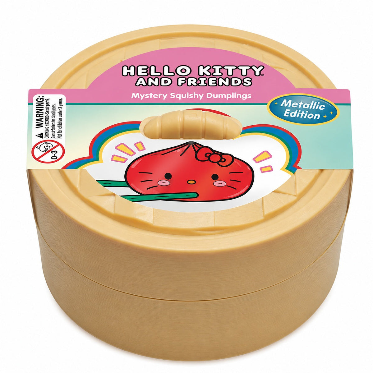 Hello Kitty And Friends Mystery Squishy Dumpling Metallic Series Fidget Toy (1pc)