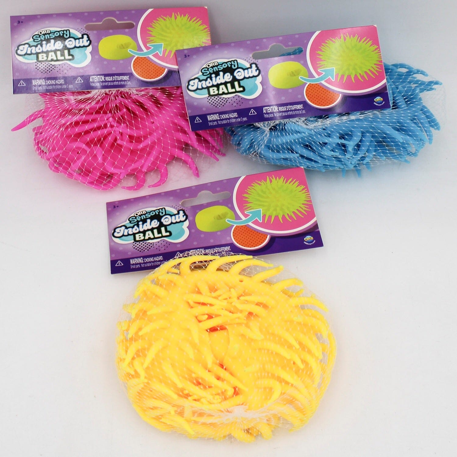 Orb Inside Out Ball Sensory Squishy Toy - Stress Relief Fidget Ball (1pc) Simple Exclusive