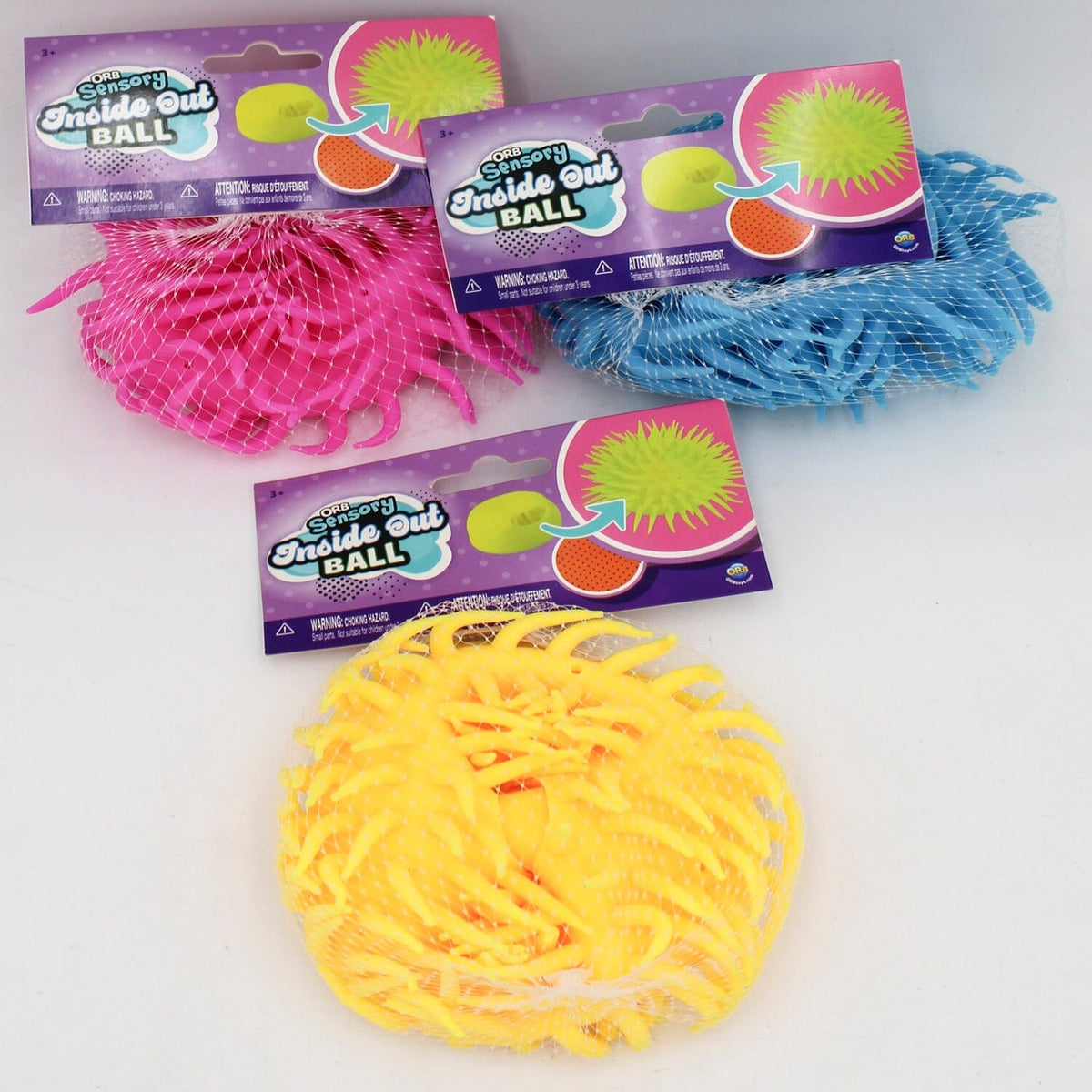 Orb Inside Out Ball Sensory Squishy Toy - Stress Relief Fidget Ball (1pc) Simple Exclusive