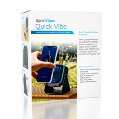 SonicVibes Quick Vibe Wireless Induction Speaker & Phone Stand