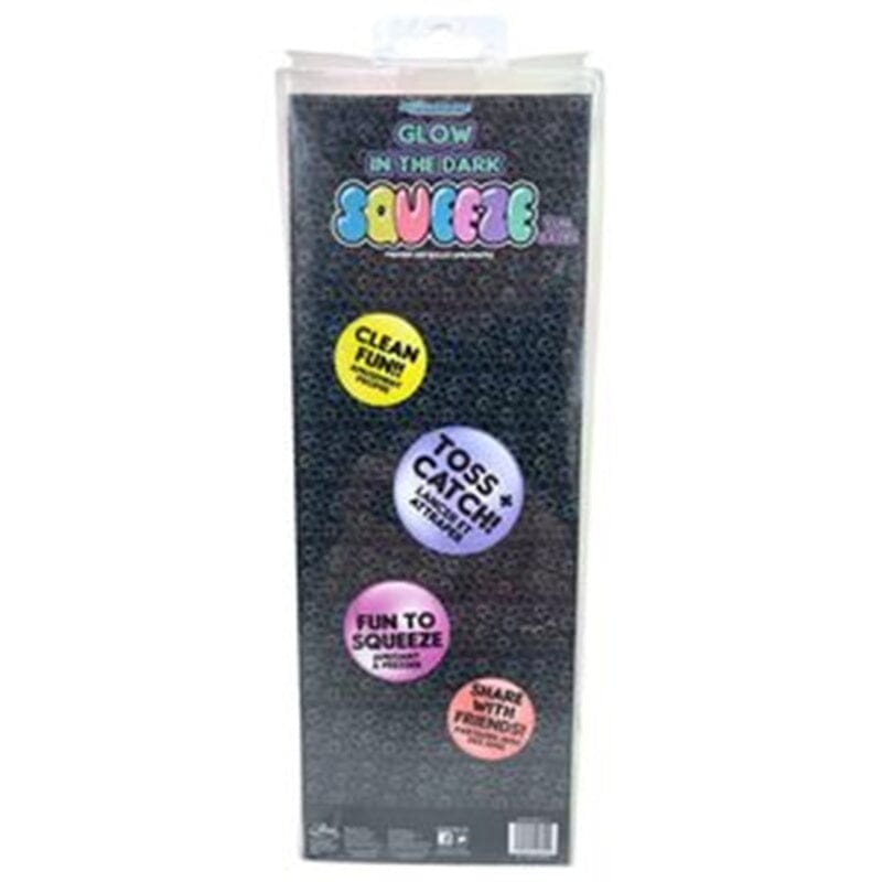 Expressions Glow In The Dark Squeeze Ball Fidget Toys (12-Pack) – Stress Relief Sensory Toy Simple Expressions