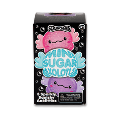Scrunchems Mini Sugar Axolotls Squishy Fidget Toy (3pc) Simple Scrunchems