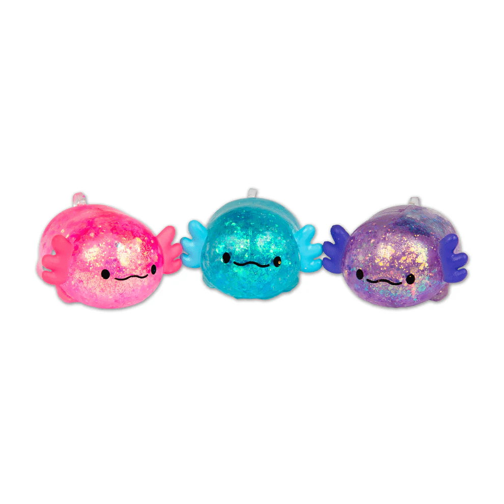 Scrunchems Mini Sugar Axolotls Squishy Fidget Toy (3pc) Simple Scrunchems