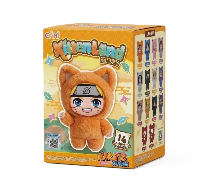 EAKI x Naruto Cat Paradise "KittenLand" Series Plush Keychain Blind Box (1pc)