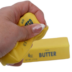 Yellow Butter Foam Slow-Rise Squishy 5.5" Fidget Toy (1pc)