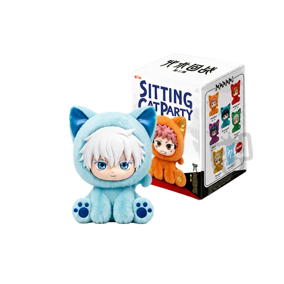 EAKI x Jujutsu Kaisen Sitting Cat Party Plush Pendant Blind Box (1pc)