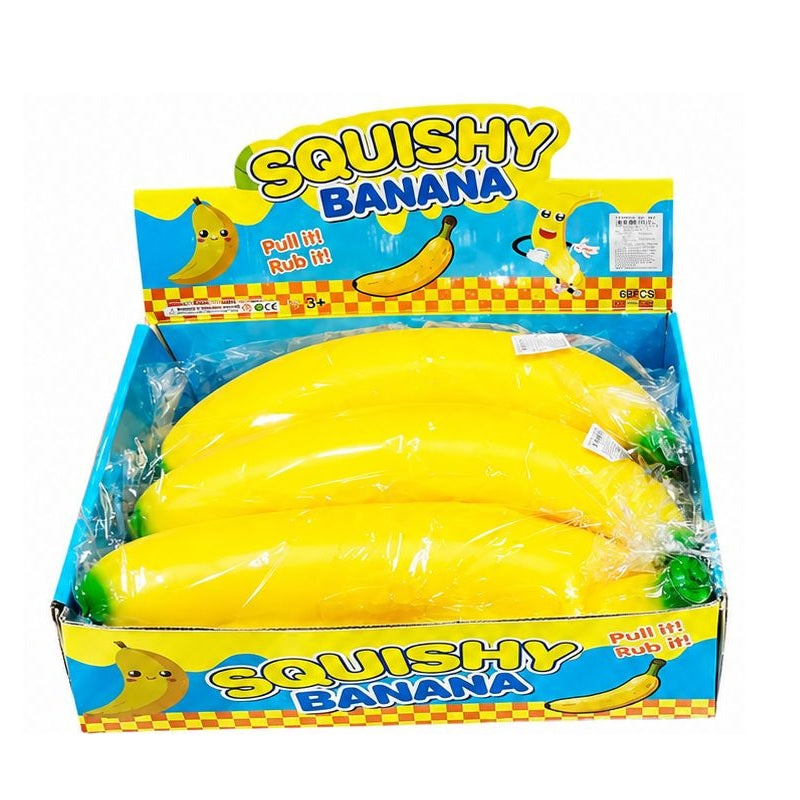 Squishy Banana 16" Stress Relief Fidget Toy (1pc)