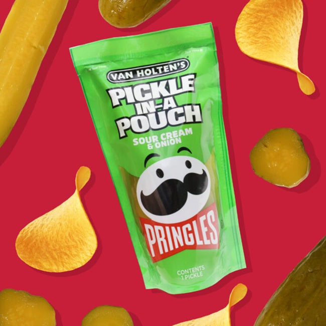 Van Holten's Pringles Sour Cream & Onion Jumbo Pouched Pickle – 1pc