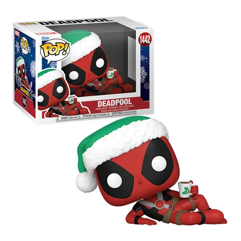 Funko Pop! Marvel: Holiday - Deadpool with Hot Cocoa Figure