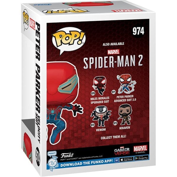 Funko POP! Games: Spider-Man 2 - Peter Parker in Velocity Suit Simple Showcase 