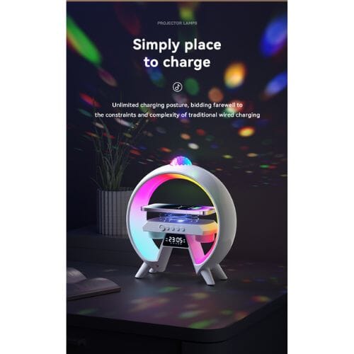 SonicVibes: 3-in-1 Triotunes Bluetooth Speaker and Wireless Charger Simple SonicVibes 