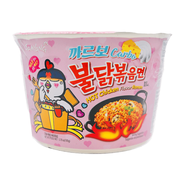 Samyang Buldak Hot Chicken Carbonara Ramen Bowl (105g) Simple Showcase 