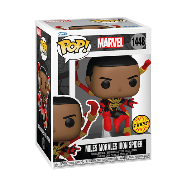 Funko Pop! Marvel: Spider-Man - Miles Morales Iron Spider with Chase (Styles May Vary)