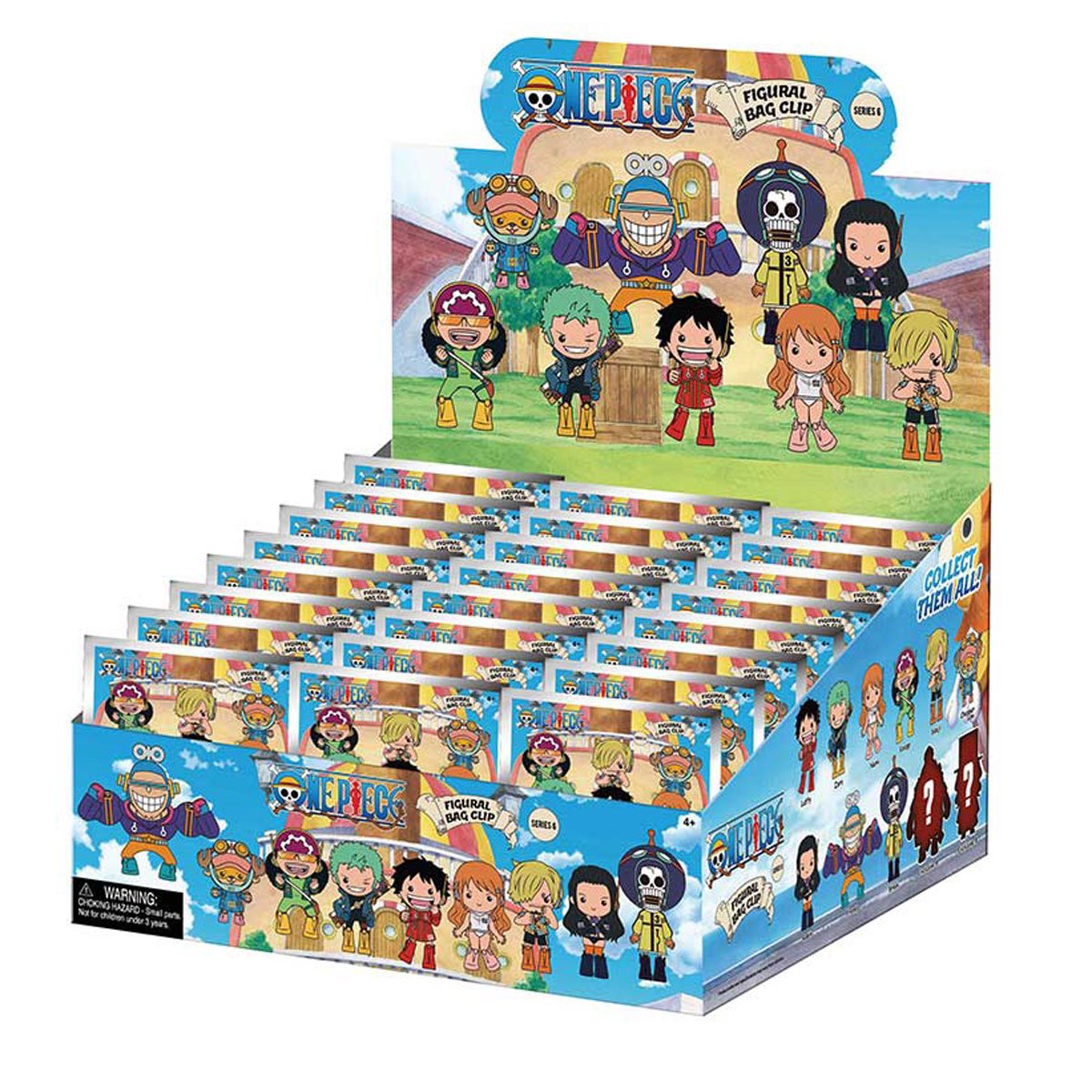 3D Anime: One Piece Foam Bag Clip Series 6 (1pc)