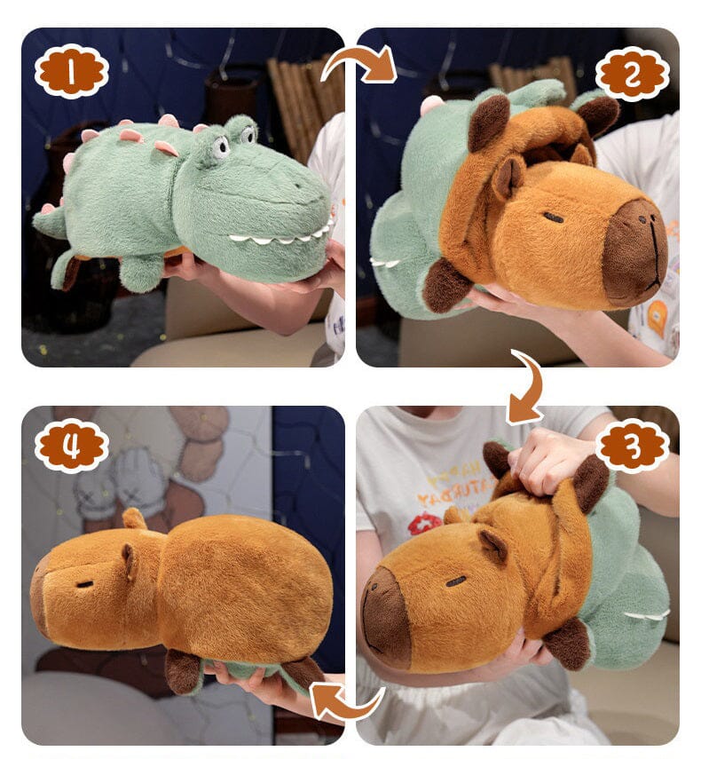 Capybara 9" Kawaii Hawaiian Vacation Shirt & Hat Plush Toy (Copy) Simple Exclusive 