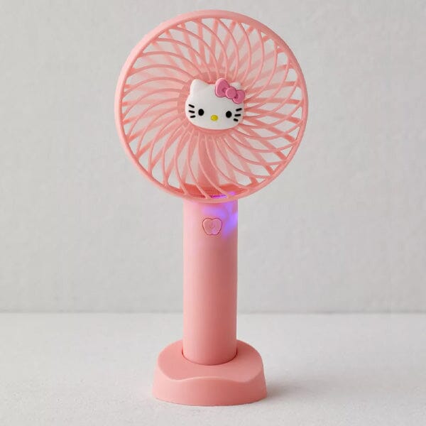 Hello Kitty Sanrio 50th Anniversary Special Edition Mini Personal Portable Fan w/ Power Bank Simple Showcase 