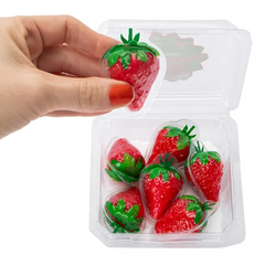 Raindrops Gummy: Liquid Filled Strawberries Gummy - 3.8oz