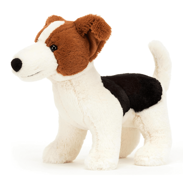 Jellycat: Albert Jack Russell Dog Stuffed Animal - 7" Simple Showcase 