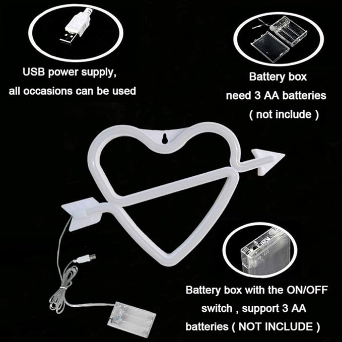 Illumina: Cupid Bow Neon Light Sign
