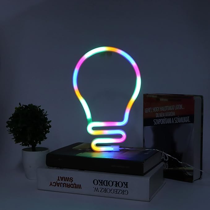 Illumina: Bulb Shape Neon LED Light