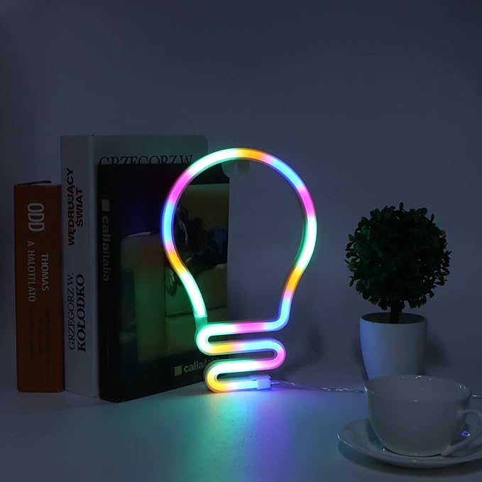 Illumina: Bulb Shape Neon LED Light
