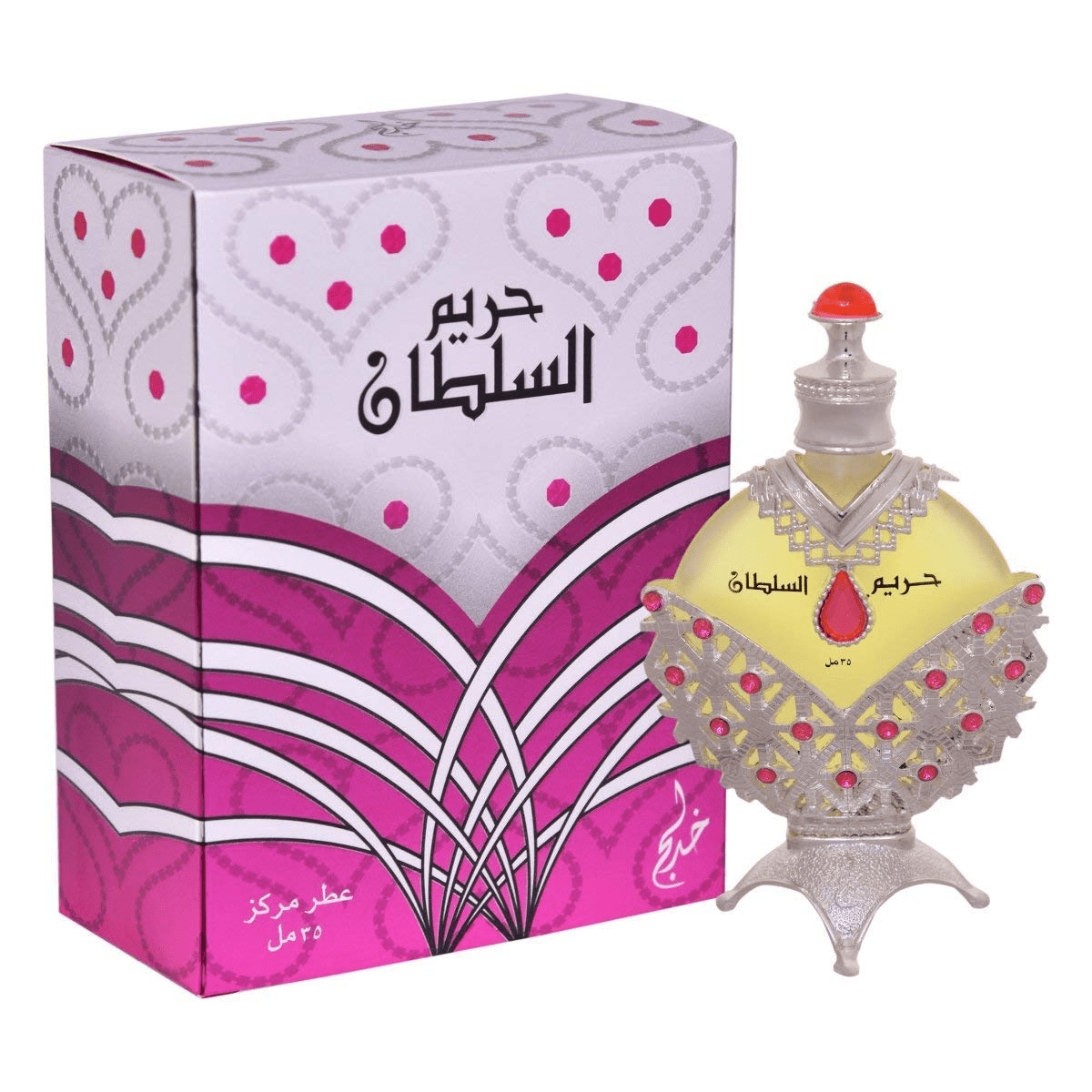 Khadlaj Hareem Al Sultan Silver Pink Unisex Perfume Oil (35mL) Simple Khadlaj Hareem 