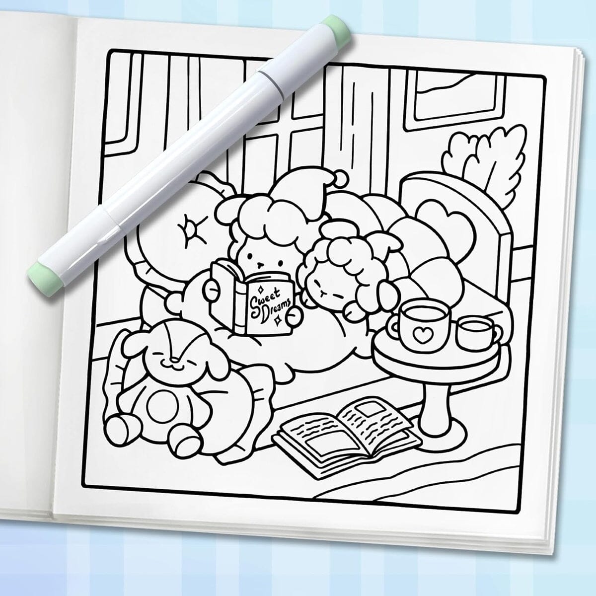 Comfy & Cozy: Coloring Book for Adults and Teens by Jade Summer Simple Jade Summer 