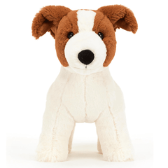 Jellycat: Albert Jack Russell Dog Stuffed Animal - 7" Simple Showcase 