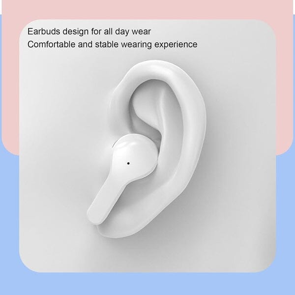 TWS - Wireless Earbuds With Digital Display and Transparent Case Simple Showcase 