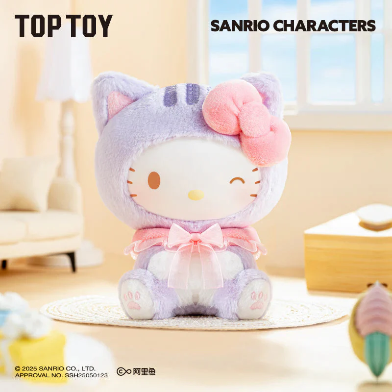 TOP TOY x Sanrio: Play with Kittens Series Plush Keychain Blind Box (1pc)