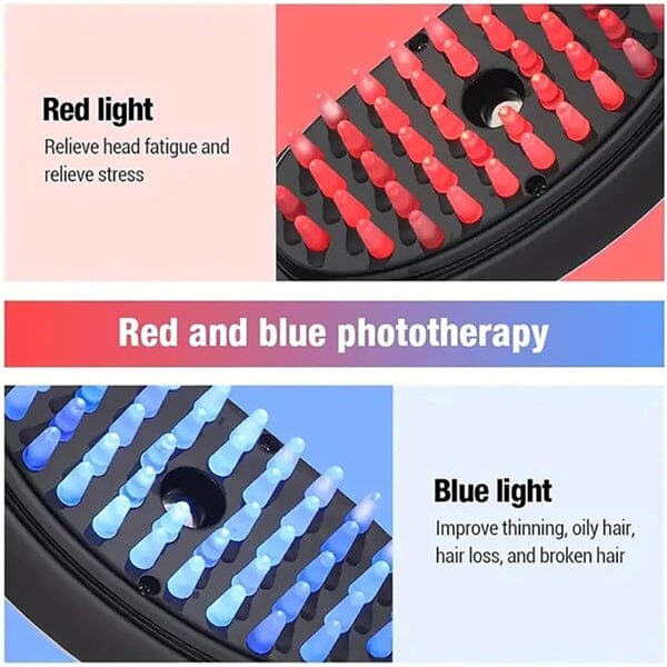 RevivaBrush: Red & Blue 4-in-1 Light Brush for Thicker and Healthier Hair Simple Showcase 