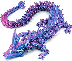 3D Printed Dragon With Egg Fidget Toy - Multiple Colours Simple Exclusive Purple 
