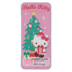 Galerie x Sanrio Hello Kitty Lenticular Tin With Strawberry Lollipops (1.41 oz)