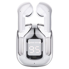 TWS - Wireless Earbuds With Digital Display and Transparent Case Simple Showcase 