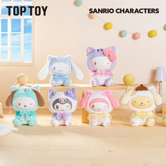 TOP TOY x Sanrio: Play with Kittens Series Plush Keychain Blind Box (1pc)