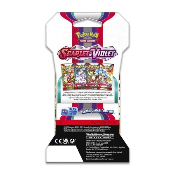 Pokémon TCG: Scarlet & Violet Booster Sleeve | Ships Assorted Simple Showcase 