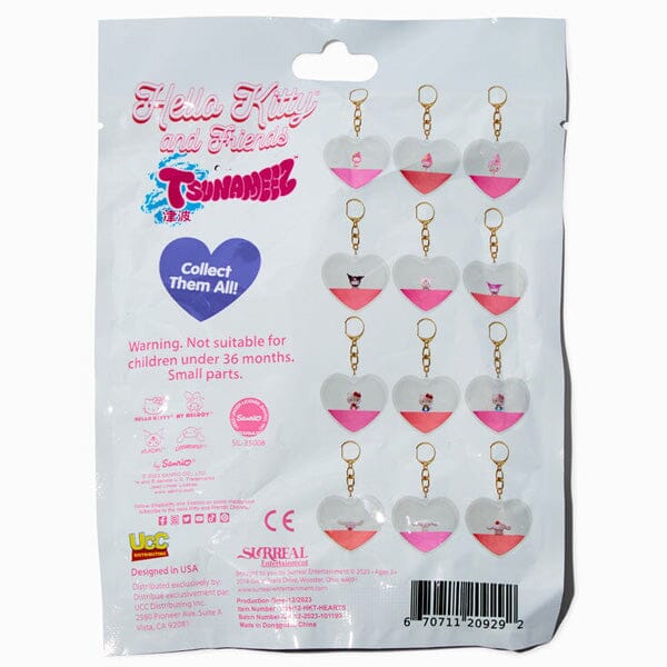 Sanrio's Hello Kitty & Friends: Tsunameez Heart Keychain Blind Bag (1pc) Simple Showcase 