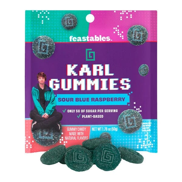 Mr. Beast: Karl Gummies | Multiple Flavors Simple Showcase Sour Blue Raspberry 