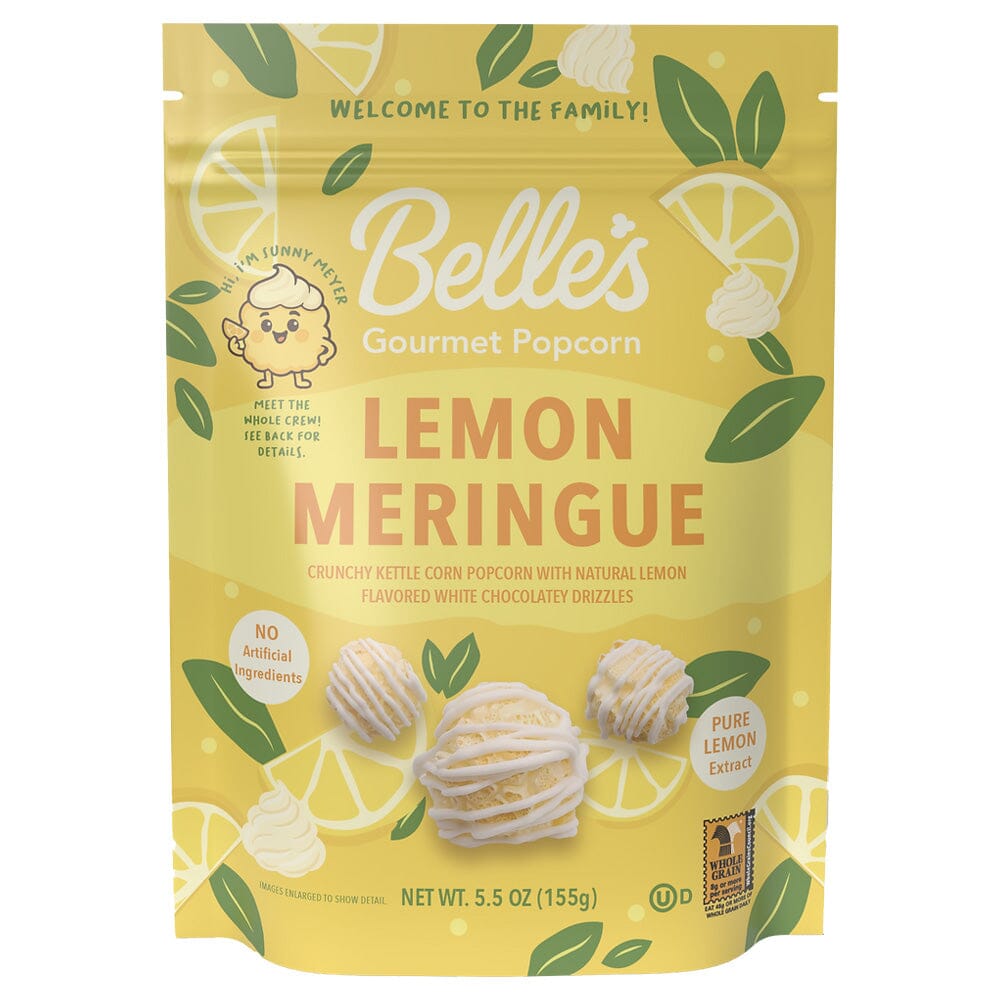 Belle's Gourmet Lemon Meringue Popcorn (5.5 oz) Simple Belle's Gourmet Popcorn 