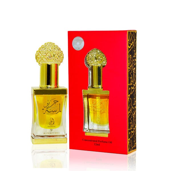 Arabiyat: Lamsat Harir Concentrated Perfume Oil | Unisex Valentine's Day Fragrance Spray (12mL) Simple Showcase 