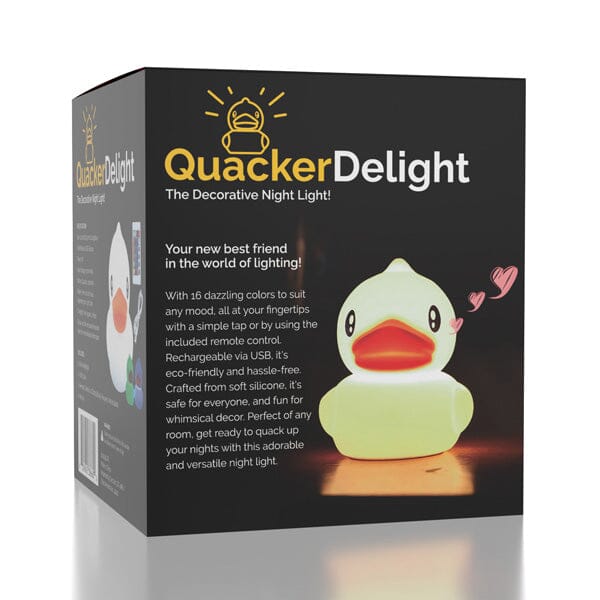 QuackerDelight: Decorative Rubber Ducky Night Light | Color Changing Simple Showcase 