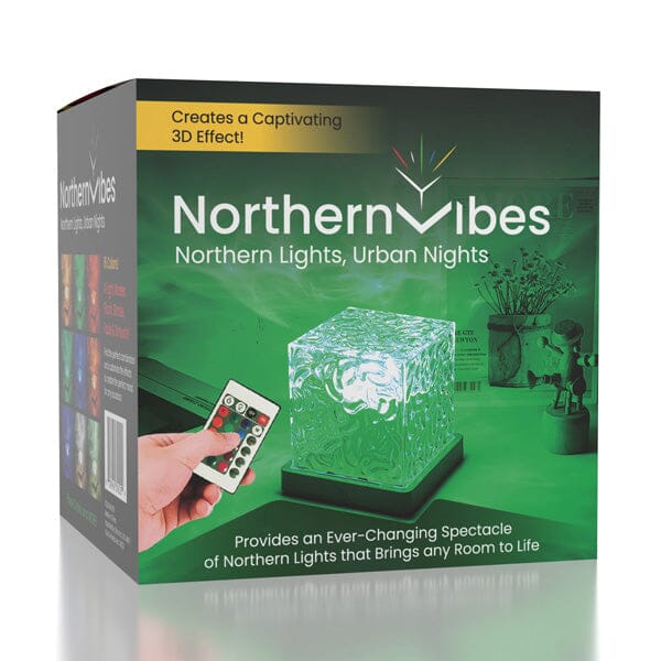 NorthernVibes: LED Wave Night Light with Remote Control Simple Showcase 