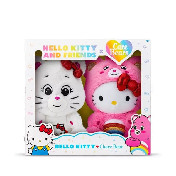 Hello Kitty 50th Anniversary Care Bear Plush (2pk) Simple Showcase 